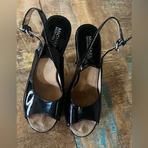 MICHAEL KORS HIGH HEELS WOODEN BOTTOMS